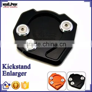 BJ-SSE-KT001 Motorcycle Parts CNC Aluminum Black Sidestand Kickstand Enlarger Pad for KTM DUKE 125/200/390 thumbnail-1
