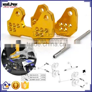 BJ-RB-YA001 Custom Motorcycle CNC Aluminum Rearset Base For Yamaha YZF R3 2015 2016 YZF R25 2013 2014 thumbnail-1