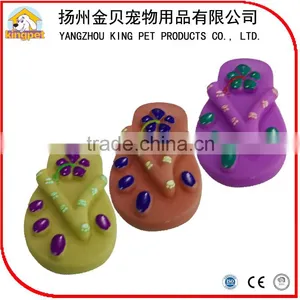 Pet Chew Accessories Rubber Squeaky Dog Shoe Toy thumbnail-1