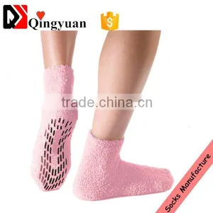 Custom Microfiber Hospital Home Non Skid Socks thumbnail-1