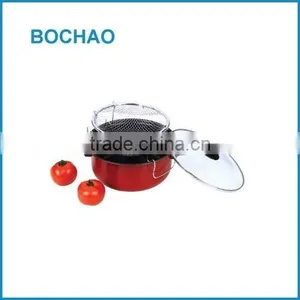 Nonstick 3pcs 26cm Frying Pan Sets With Basket Cookware Sets thumbnail-1