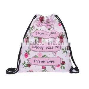 Brand New 3D Printed High Quality Travel Drawstring Toiletry Bag With Cord thumbnail-1
