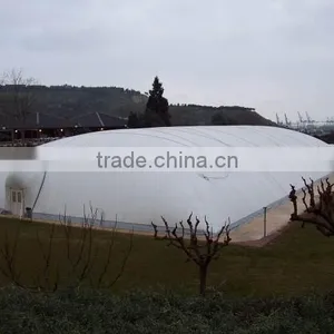 100 % Polyester PVC Tarpaulin Tent Fabric-construction Membrane thumbnail-1
