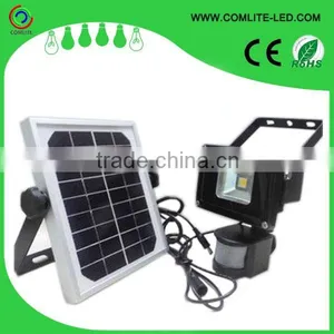 10W IP65 Solar Sensor LED Flood Light thumbnail-1