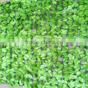 Apple Green Faux Single Sided Privacy Fence Screen Leaf Hedge thumbnail-1