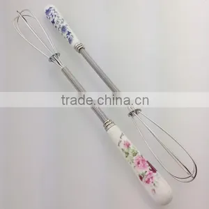 New Design Stainless Steel Eggbeater Ceramic Handle thumbnail-1