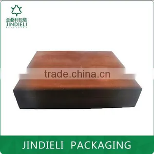 Dark Brown Beautiful Velvet Cosmetic Packaging Box thumbnail-1