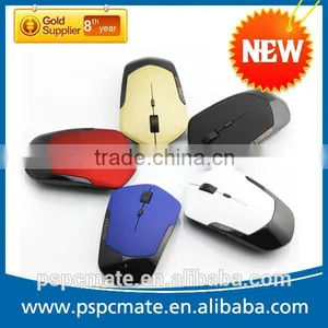 Blue New Design Rubber Surface 2.4G Wireless Mouse for Laptop PC Travelingn Use thumbnail-1