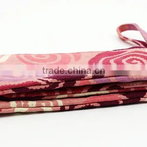 Top Quality 100% Cotton Canvas Clutch Bag Colorful Canvas Bag With 3 Pockets thumbnail-2