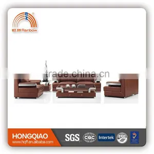 S-11 Metal Fram Leather PU Office Sofa European Style Sofa thumbnail-1