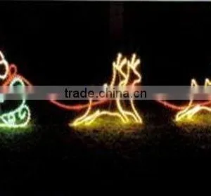 New Outdoor Christmas LED Magic Colour Christmas Lights for Outdoor Project/LED 3D Motif Christmas Deer Snowman thumbnail-1