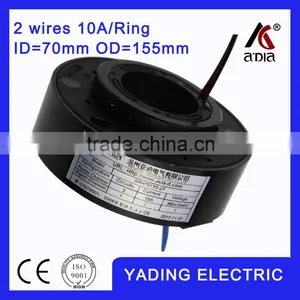 SRH70155 2P Channel Slip Ring Motor ID70 Mm. OD150mm. 2Wires, 10A 2 Wires thumbnail-1