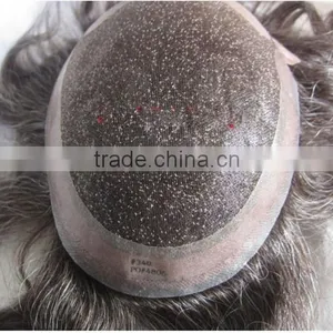 Wholesale Human Hair Men's Toupee Hair Piece for Men China thumbnail-1