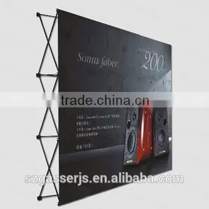Factory Custom 3*3m Aluminium Stand Fabric Display Pop up Banner thumbnail-3