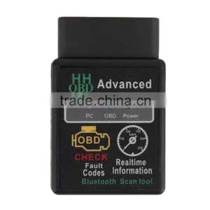 Mini ELM327 V2.1 Bluetooth HH OBD Adapter Auto Scanner OBD2 Scan Tool Support Android and Symbian thumbnail-1