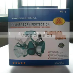 2016 Filter Respirator TPR Gas Mask Half Face Gas Mask Chemical Gas Mask OEM TPR Gas Mask Single Cartridge Respirator Supplier thumbnail-3