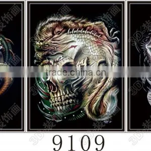ON SALE 3D Flip Lenticular Pictures of PIRATE SKULLS and INDIAN SKULLS in Stock thumbnail-2