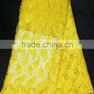 African Embroidery Design Net Lace Guirpure Lace Fabric Purple Color Dress for Party thumbnail-2