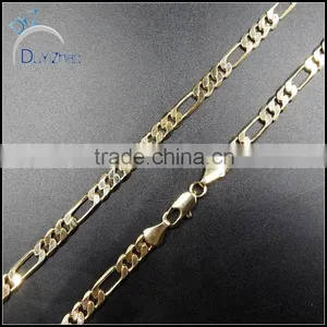 Latest Long Men's Hip Hop Gold Figaro Chain Necklace thumbnail-1