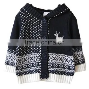 Customised Knitwear Christmas Sweater Cardigan Children Cardigan Christmas Jumper Sweater thumbnail-1