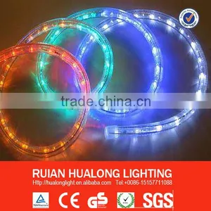 2014 13mm 2wire Solid 24 36leds 30m to 100m With CE GS RoHS Steady or Color Changing Neon LED Rope Light thumbnail-1