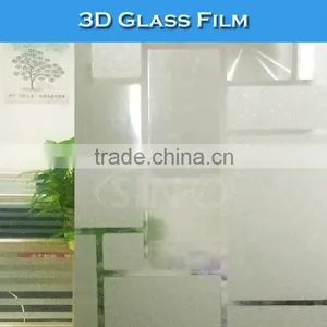 D100 Colored Glue 3D Glass Film Shop Office Window Sticker Foil thumbnail-4