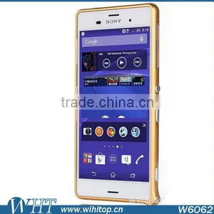 Fashionable Aluminum Bumper Case No Screws For Sony Xperia Z3, Luxury Hard Metal Frame For Xperia Z3 thumbnail-5