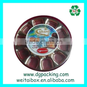 Round Chocolate&sugar&candy Cylinder Plastic Packaging Box thumbnail-3