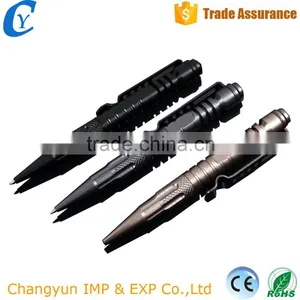 Newest Aviation Aluminum Alloy Writing Ballpoint Tactical Pen Self Defense With Emergency Hammer Easy Carry thumbnail-1