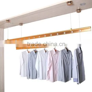 2.4M Eletriplate Aluminium Clothes Drying Hanging Spice Rack thumbnail-3