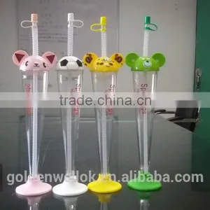 300ml PET Yard Cup /plastic Straw Drinking Cups thumbnail-2