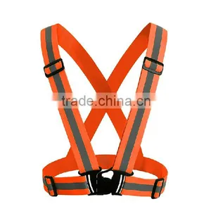 OEM High-Visibility Orange Yellow Reflective Safety Fluorescent Safety Vest thumbnail-2