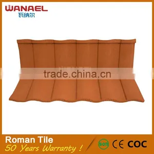 Roman Stone Coated Steel Aluminum-zinc Layer Earthquake Resistance Roofing Tile Installation thumbnail-5