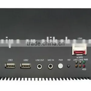 X86 Embedded Fanless Mini Box PC DDRII Memory thumbnail-1