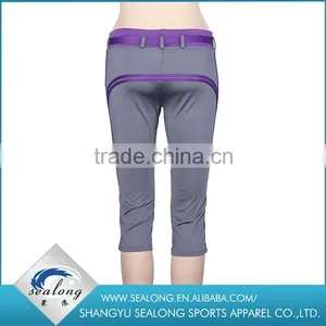 Wholesale Womens White Custom Yoga Pants thumbnail-2
