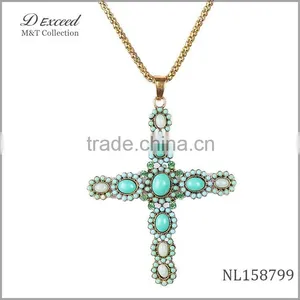 Factory Wholesale Cross Pendant Necklace,Hot Saling Catholic Cross Necklace thumbnail-1