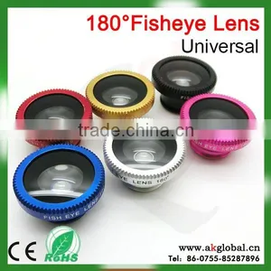 Universal Clip 180 Degree Fisheye Lens for Most Cellphone Mini Camera Lens for Samsung Galaxy s4 thumbnail-4