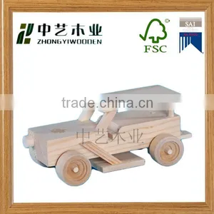 Wholesales in China Cheap OEM Eco-friendly Handmade DIY Wooden Truck Toys for Kids thumbnail-3