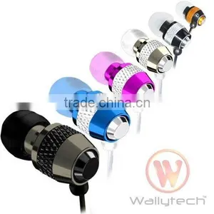 Wallytech Hot Selling Metal In-ear Earphone for Iphone/ Sumsung thumbnail-1