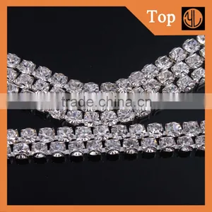 Wholesale Glass Crystal Rhinestone Cup Chain for Wedding Dress thumbnail-4