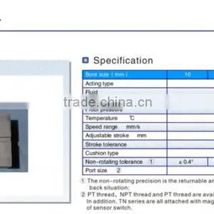 Double Rod Cylinder-TN Double Shaft Pneumatic Cylinder thumbnail-3