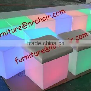 Shanghai Christmas Event Acrylic LED Illuminated Seat Cube thumbnail-1
