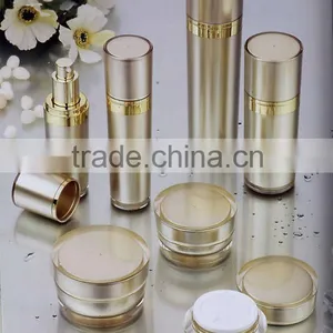 Plastic Cosmetic Packaging, Taper-shaped Acrylic Cream Jar and Lotion Bottle With Pump thumbnail-3
