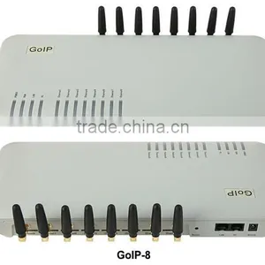 Good Price Quintum Gsm Gateway GOIP8 8 Sims GSM VOIP Terminal Gateway With Internal Antenna or External Antenna thumbnail-1