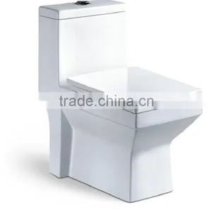 Sanitary Ware wc Toilet Ceramic One Piece Toilet Siphonic s Trap Easy Clean wc Toilet Y1303 thumbnail-1
