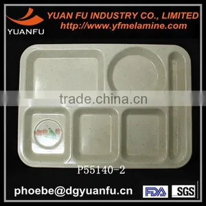 CE / EU,CIQ,FDA,SGS Certification and Plastic,melamine Divided Tray thumbnail-2