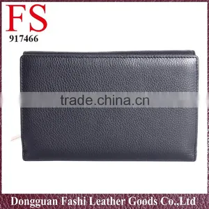 Women Long Black High Quality Leather Wallet thumbnail-2