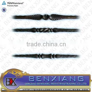 Wrought Iron Pickets Forged Steel Bar Iron Main Gate Designs Wrought Iron Fence Railing Part thumbnail-1