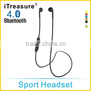 Sport Bluetooth Earphone,Microphone,Noise Cancelling Function and In-Ear Style Cheap Wireless Stereo Bluetooth Headset thumbnail-4