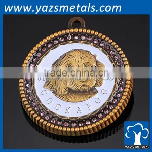 Custom Unique Cute Animal Dog Pet Decoration Metal Dog id Tag thumbnail-2